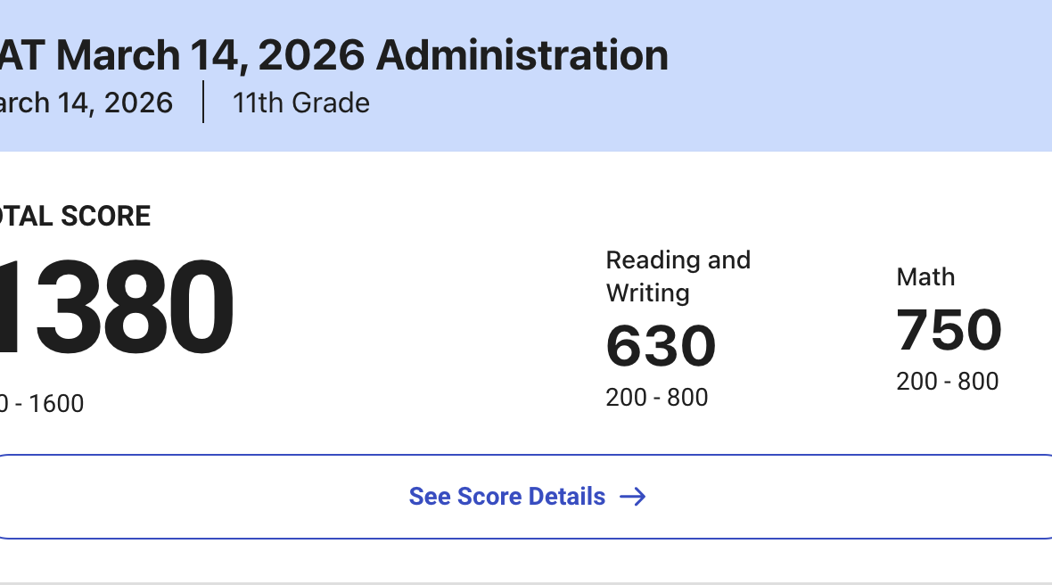 My First Time Taking the SAT